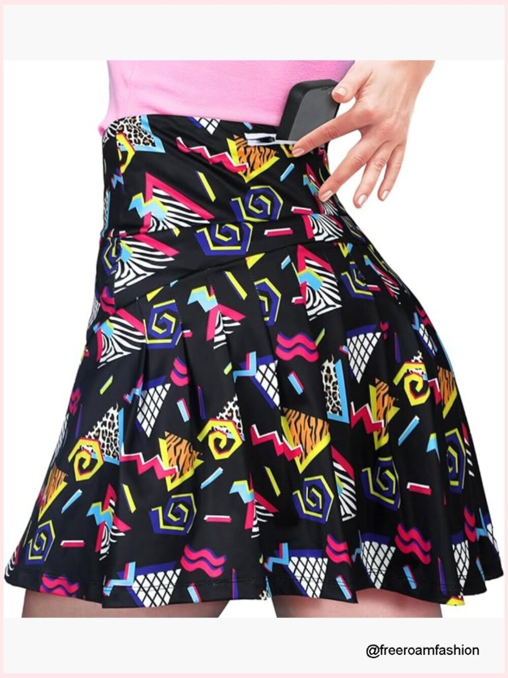 High Waisted Pleated Tennis Skirt with Pockets Athletic Golf Skorts